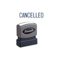 Shachihata Inc. Xstamper® Pre-Inked Message Stamp, CANCELLED, 1-5/8" x 1/2", Blue 1119